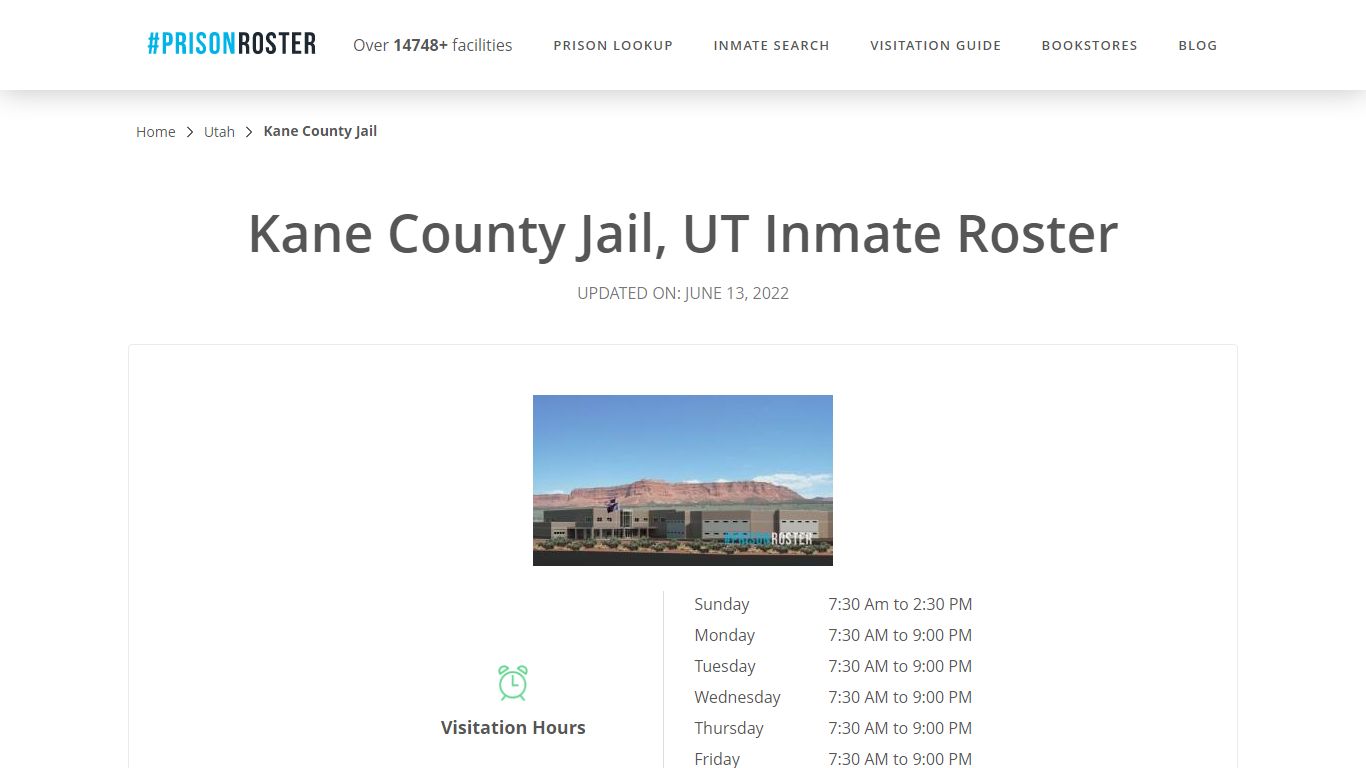 Kane County Jail, UT Inmate Roster - Prisonroster